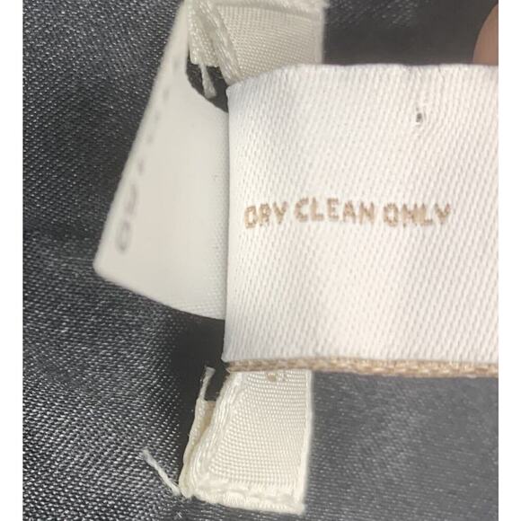 Chico's Sz 0 S Holiday Green Beaded Button Front Jacket Lined Mandarin Collar - Picture 5 of 10